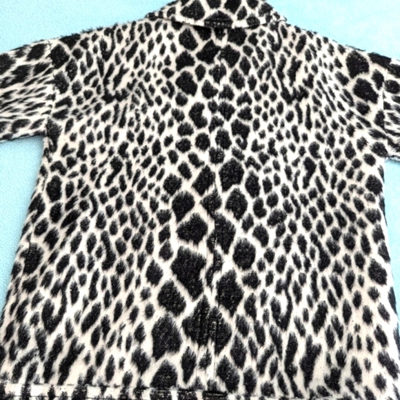 Banana Republic Moto Snow Leopard Print Alpaca Coat - Full Zip - Picture 2 of 16